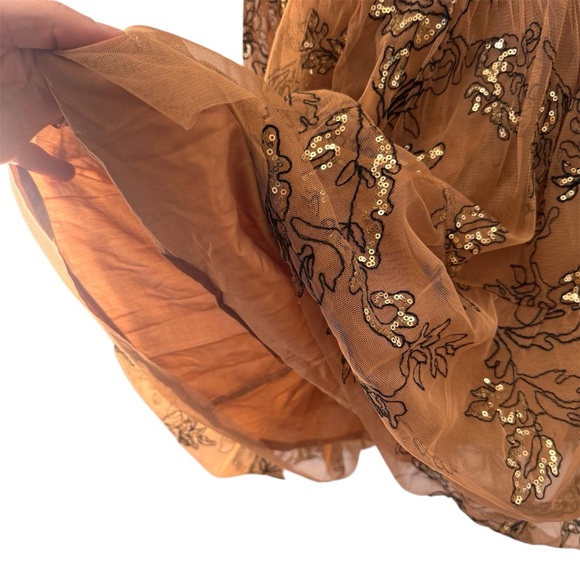 NO LONGER AVAILABLE - DO NOT BUY Anthropologie Brown Floral Midi Dress - Picture 8 of 13